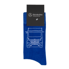 Calcetines con camión azul