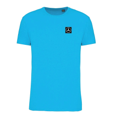 Patch T-Shirt Blau