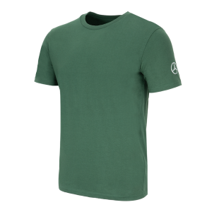 T-shirt verde bottiglia con camion