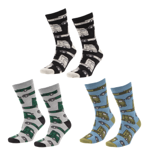 Truck Pattern Socks (Pk 3)